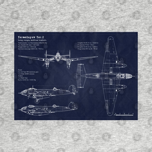 Blueprint Yermolayev Yer-2 by Aircraft.Lover